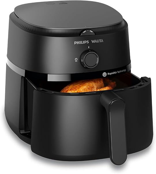 Philips Walita Fritadeira Airfryer Série 1000 4,2L, Preta, 110V